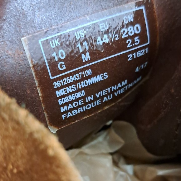 Clarks Boots Men Suede Leather Chukka Size 11 - Picture 11 of 16